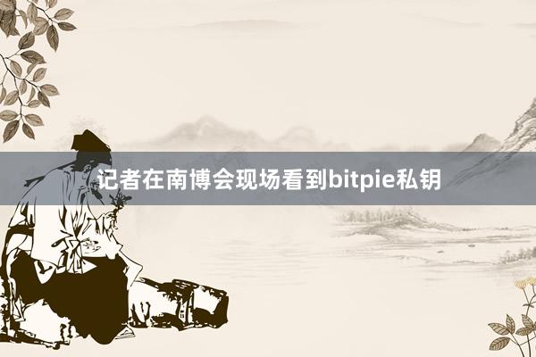 记者在南博会现场看到bitpie私钥