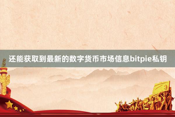 还能获取到最新的数字货币市场信息bitpie私钥