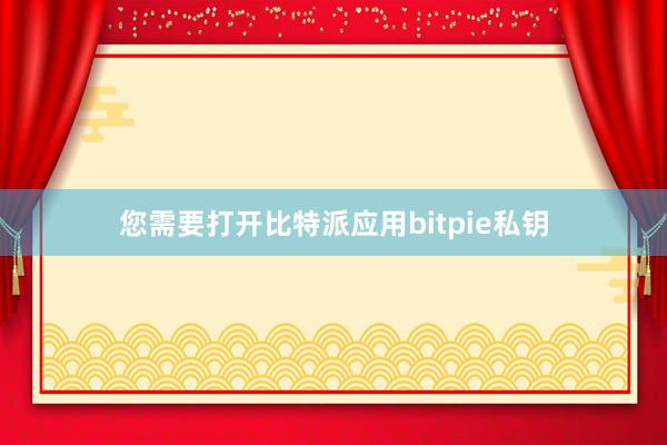 您需要打开比特派应用bitpie私钥