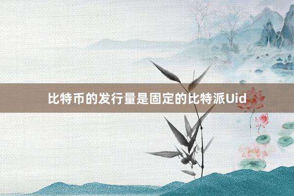 比特币的发行量是固定的比特派Uid