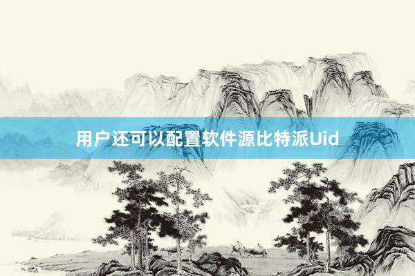 用户还可以配置软件源比特派Uid