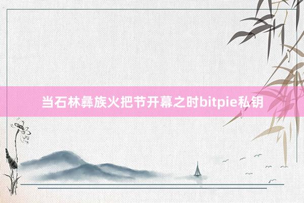 当石林彝族火把节开幕之时bitpie私钥