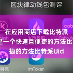 在应用商店下载比特派钱包也是一个快速且便捷的方法比特派Uid