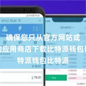 确保您只从官方网站或可信的应用商店下载比特派钱包比特派