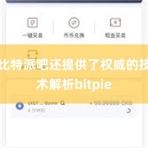 比特派吧还提供了权威的技术解析bitpie