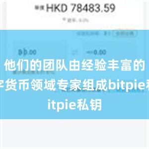 他们的团队由经验丰富的数字货币领域专家组成bitpie私钥