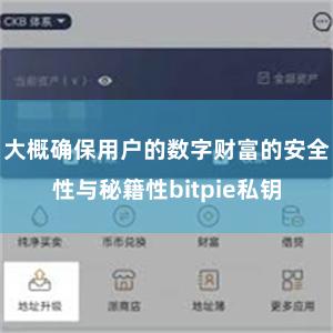 大概确保用户的数字财富的安全性与秘籍性bitpie私钥